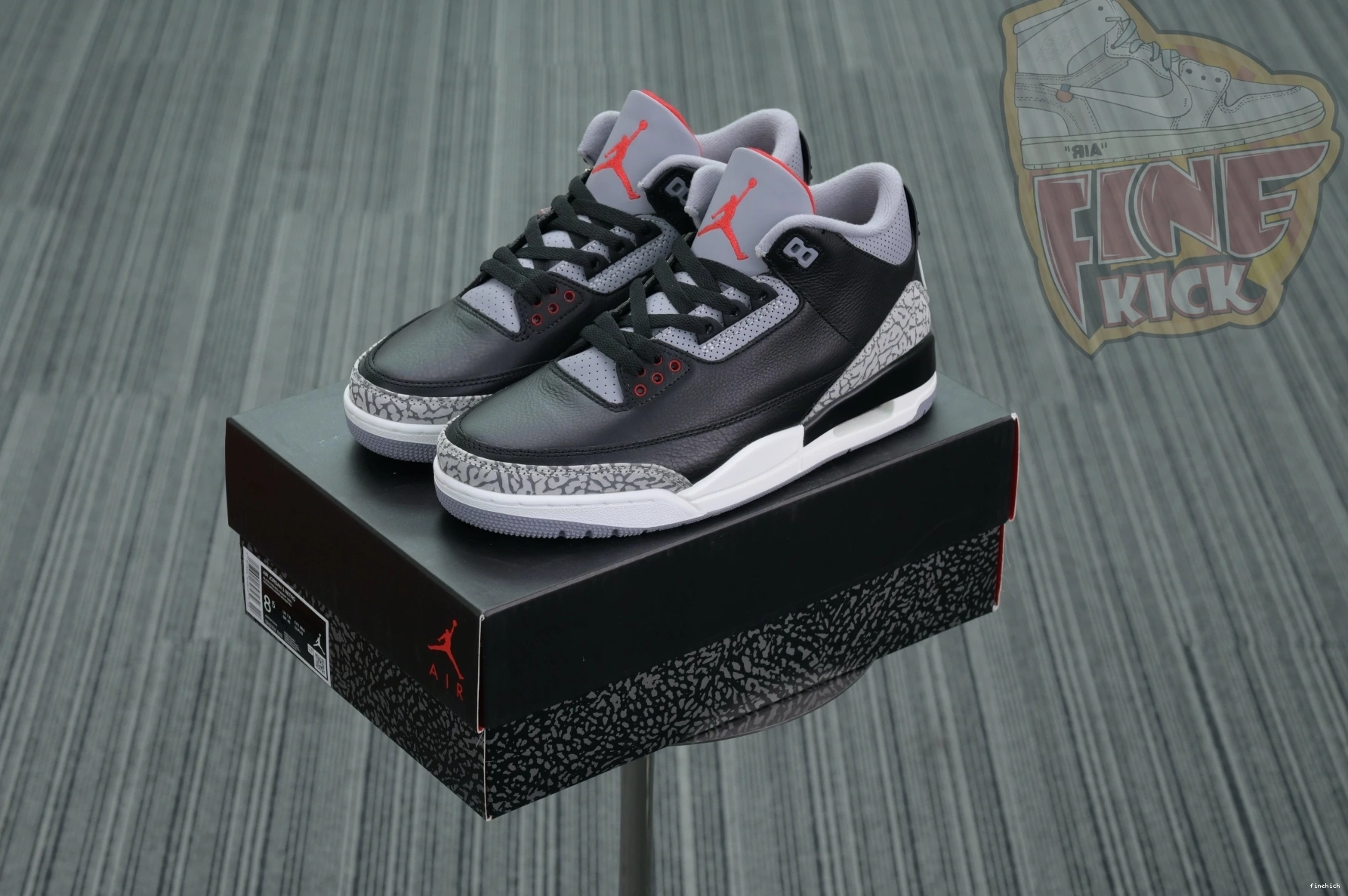Air Cement Reimagined” 3“Black Jordan 0828
